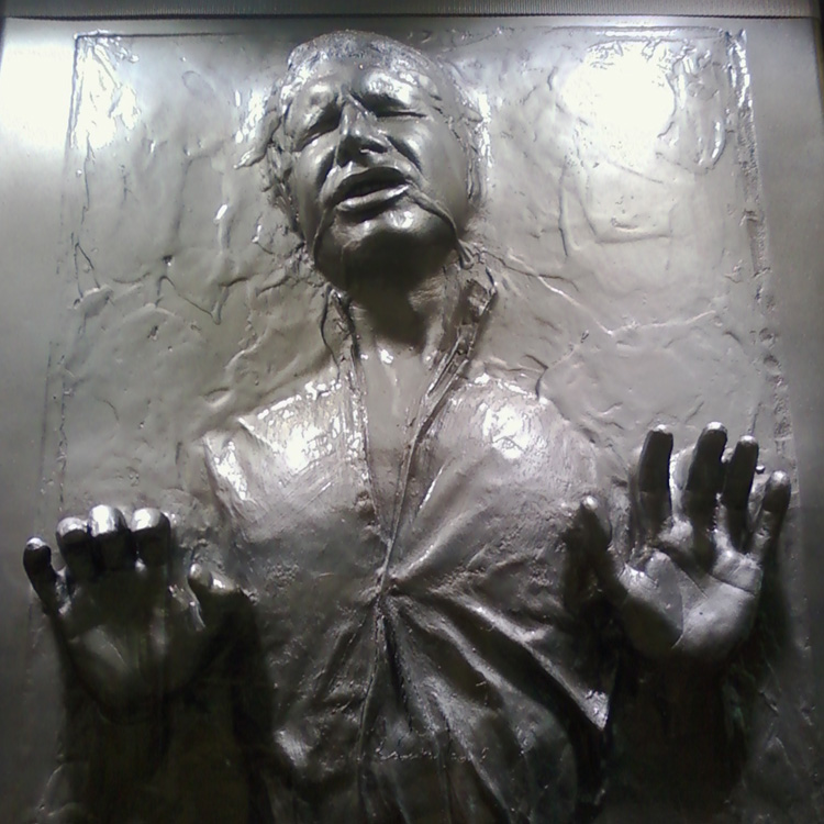 Han Solo trapped in carbonite  Star Wars In Concert at the HP Pavilion, fot. randychiu