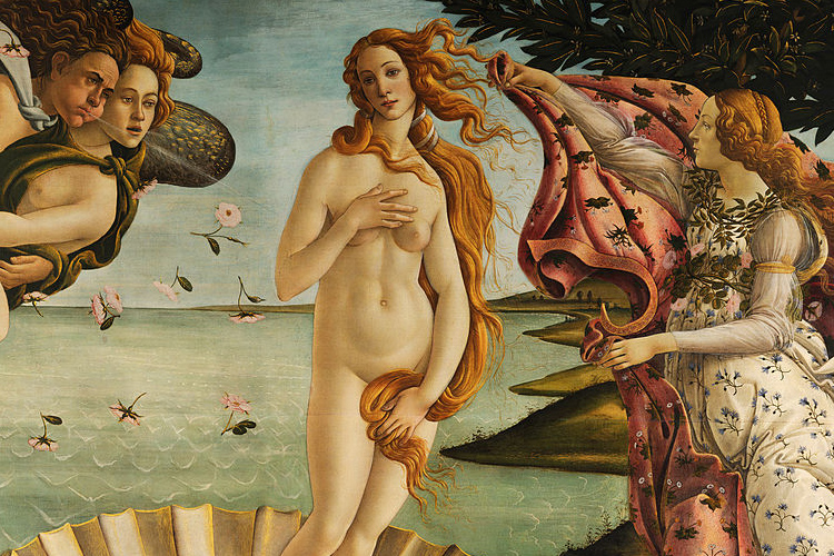 La nascita di Venere, Sandro Botticelli, Public Domain